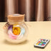 Glowing Glass Cover Colorful Rose Soap Flower